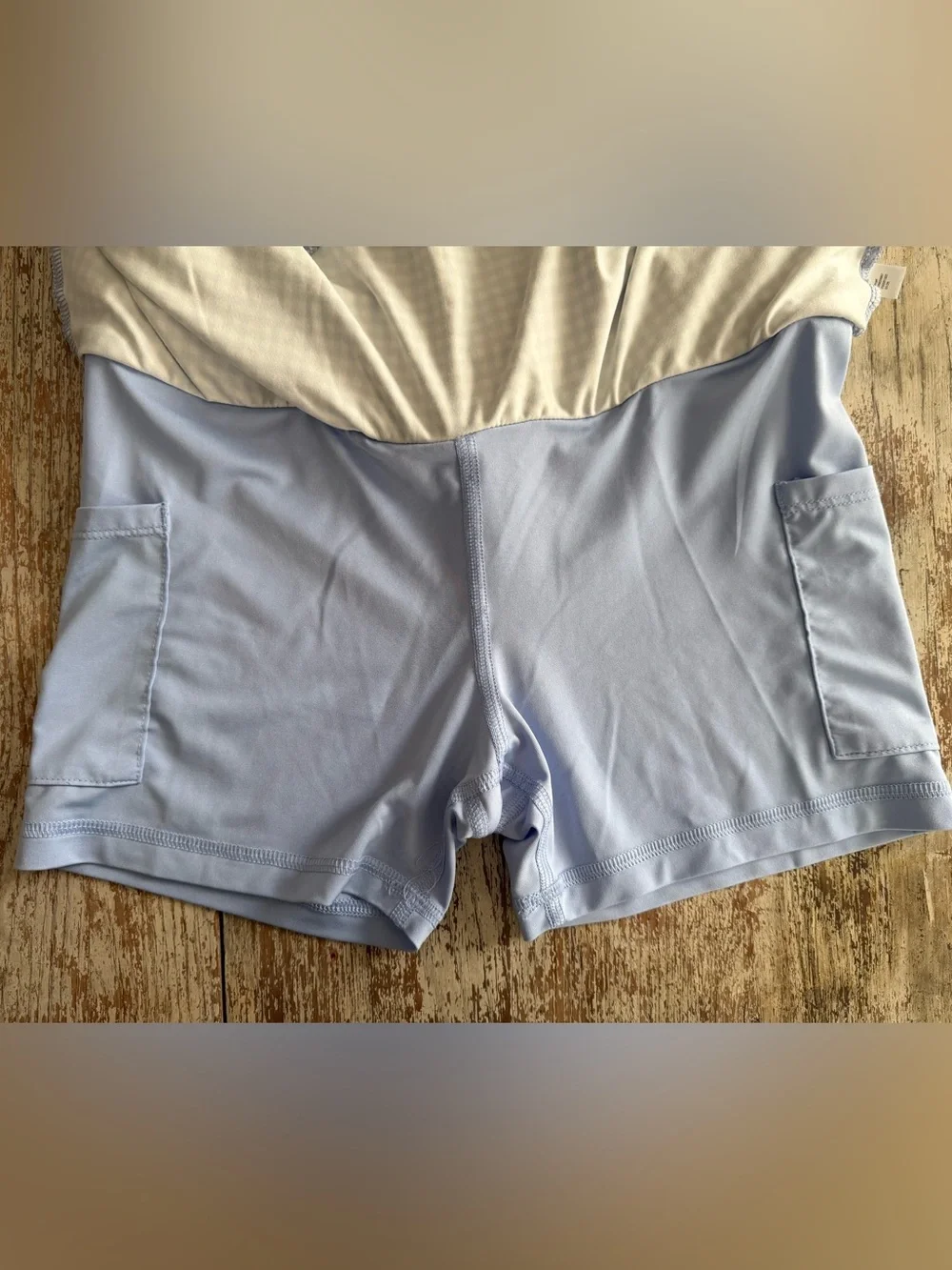 All In Motion Blue Gingham Check Skort Tank Top Set Athletic Dress Sporty Preppy